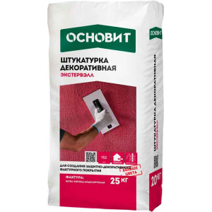 Штукатурка Основит Экстервэлл Шуба OM WS Супербелая