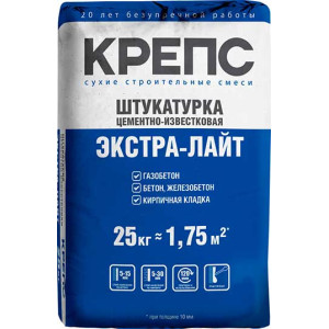 Штукатурка Крепс Экстра-лайт Зимняя