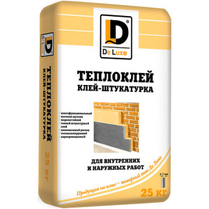 Штукатурно-клеевая смесь De Luxe Теплоклей