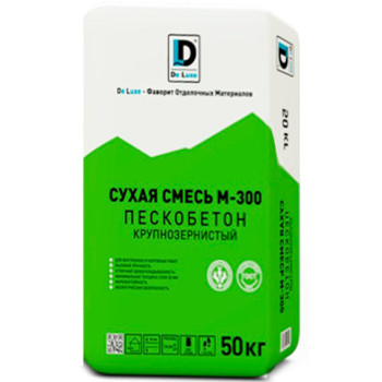 Пескобетон De Luxe М-300 крупнозернистый, 50 кг