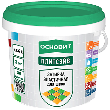 Затирка Основит Плитсэйв цветная эластичная XC6 Е