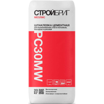 Шпаклевка Стройбриг Меолис PC30 MW Цементная