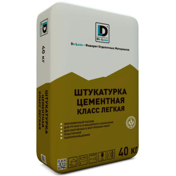 Штукатурка De Luxe Класс Легкая цементная