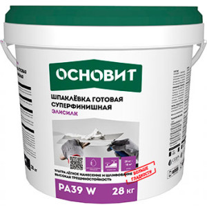 Шпаклевка Основит Элисилк PA39 W