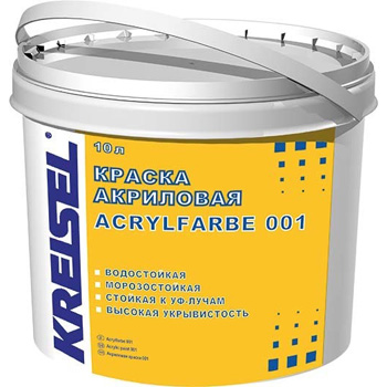 Краска Kreisel Acrylfarbe 001 Фасадная Акриловая