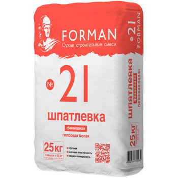 Шпаклевка Forman 21 гипсовая финишная