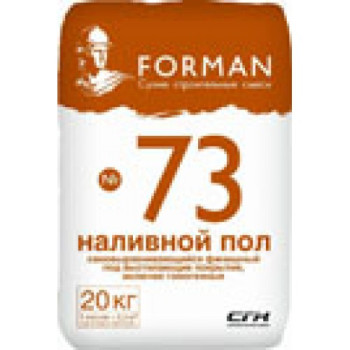 Наливной пол самовыравнивающийся финишный Forman 73