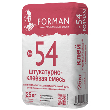 Штукатурно-клеевая смесь Forman 54