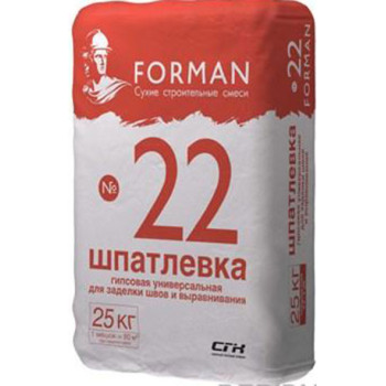 Шпаклевка Forman 22 гипсовая выравнивающая белая