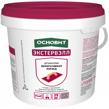 Штукатурка декоративная силикатно-силиконовая Основит Экстервэлл Короед OSs WK