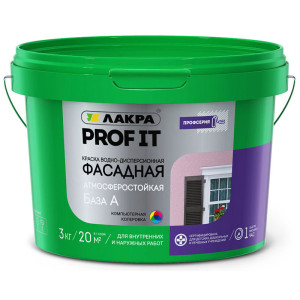 Краска фасадная Лакра Profit IT База А белая