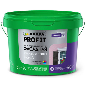 Краска фасадная Лакра Profit IT База А белая