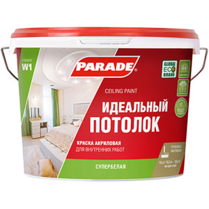 Краска акриловая Parade W1 Идеальный потолок