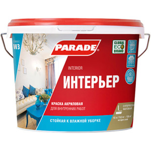 Краска акриловая Parade W3 Интерьер